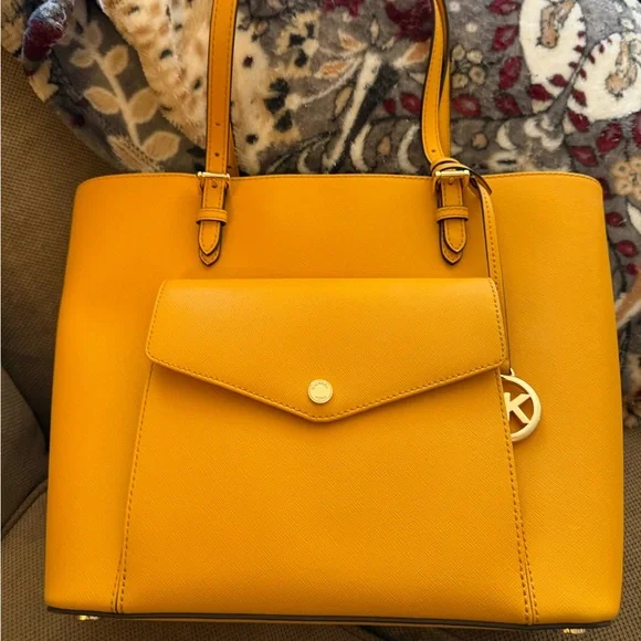 Michael Kors Tote—Color “Sun” - Picture 1 of 12